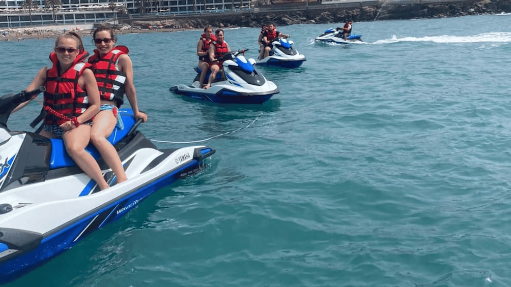 Picture 1 for Activity From Playa del Inglés: Guided Jet Ski Tour & Hotel Transfers