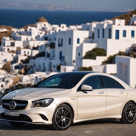 Private Transfer: From your hotel to Mykonos Port with Saloon