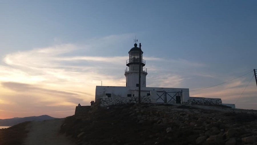 Sunset Armenistis Lighthouse Visit