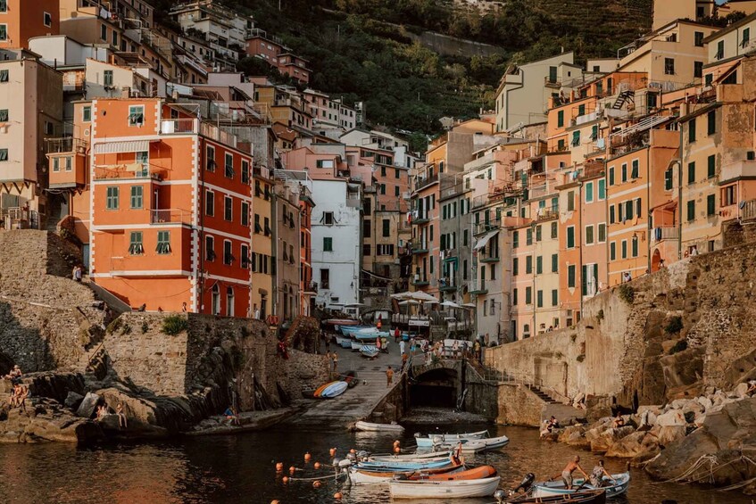 Picture 4 for Activity Cinque Terre: Sunset Boat Tour with Appetizers & Drinks