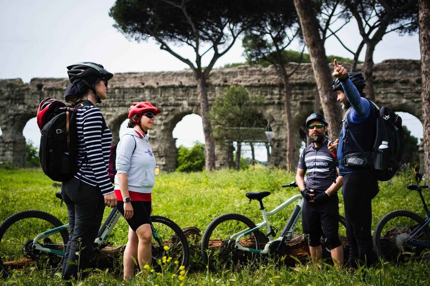 Picture 1 for Activity Rome: Appian Way Guided Tour on E-Bike with italian Aperitif