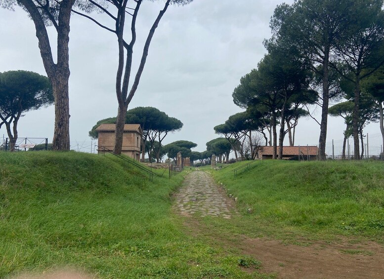 Picture 3 for Activity Rome: Appian Way Guided Tour on E-Bike with italian Aperitif