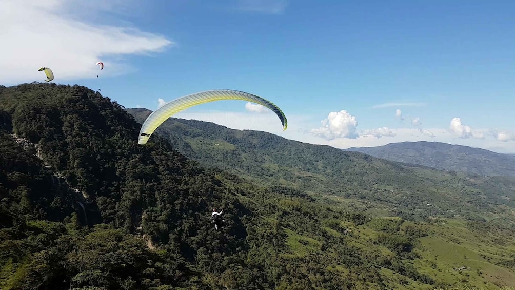Picture 3 for Activity From Medellin: Private Paragliding Tour Over Waterfalls