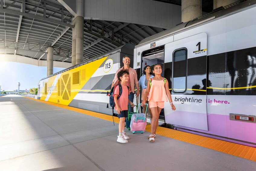 Miami or Ft Lauderdale: Train Transfer to Orlando Airport