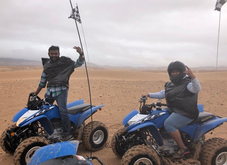 From Las Vegas: Nellis Dunes quad bike Tour with Shuttle Transfer