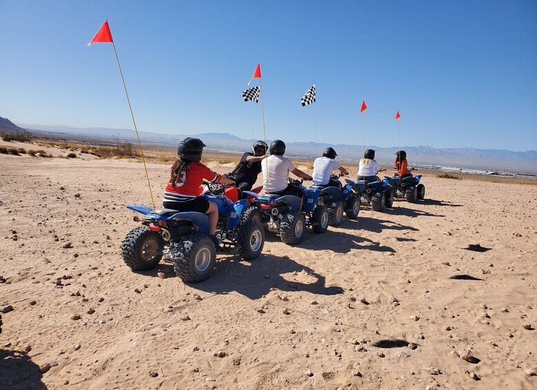 From Las Vegas: Nellis Dunes ATV Tour with Shuttle Transfer