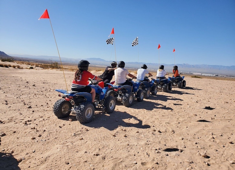 From Las Vegas: Nellis Dunes ATV Tour with Shuttle Transfer