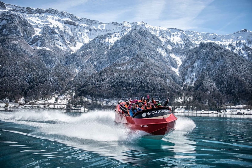 Picture 2 for Activity Interlaken: Winter Jetboat Ride on Lake Brienz