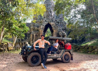 Siem Reap : Angkor Quel lever de soleil et marché excursion en Jeep