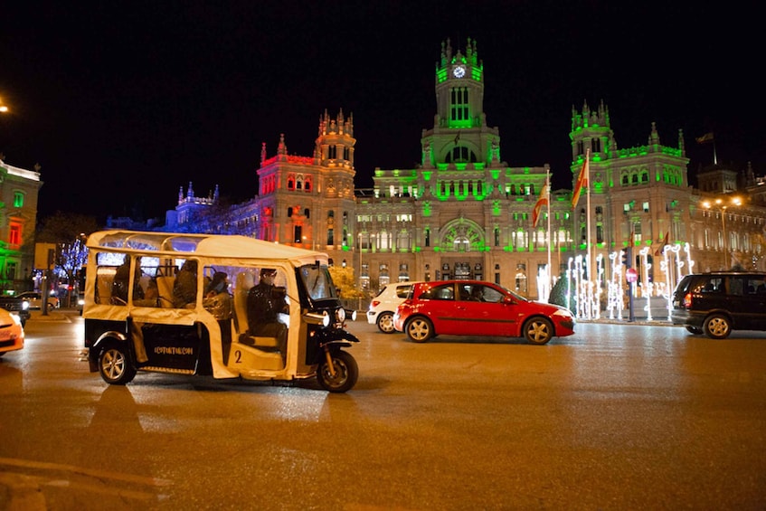 Picture 1 for Activity Madrid: Private Christmas Lights Tour by Eco Tuk-Tuk