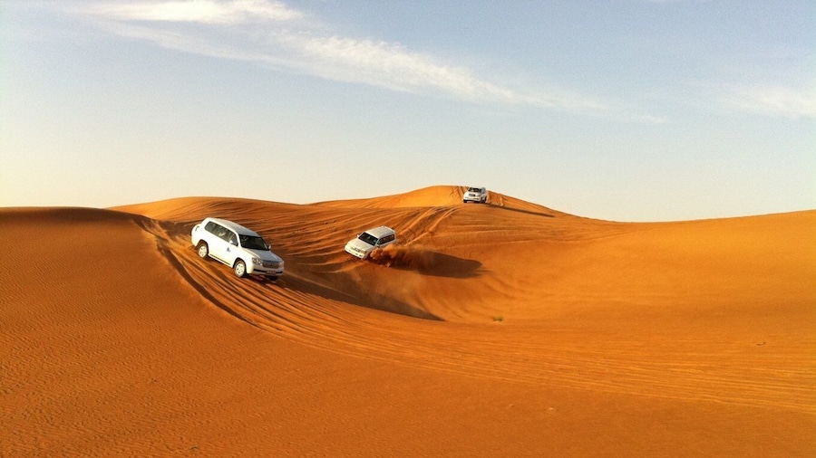 Evening Desert Dune Bashing by 4*4 Vehicle