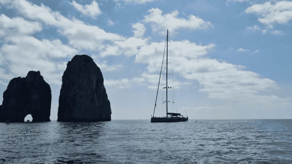 Capri A/R with tourist tour by sea