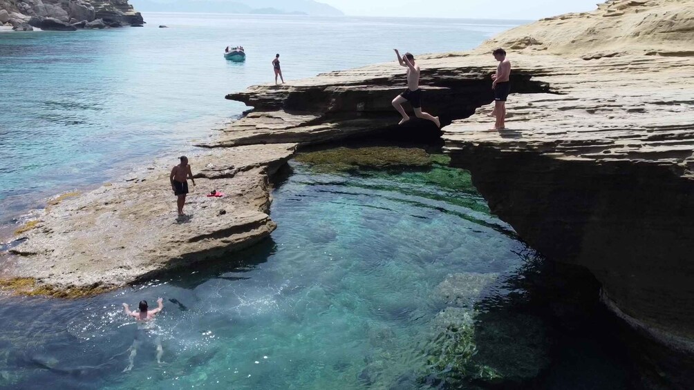 Picture 5 for Activity Pagi: Corfu Island-Hopping Speedboat Sea Tour and Lunch