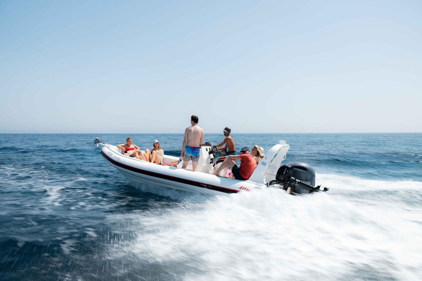 Picture 2 for Activity Pagi: Corfu Island-Hopping Speedboat Sea Tour and Lunch