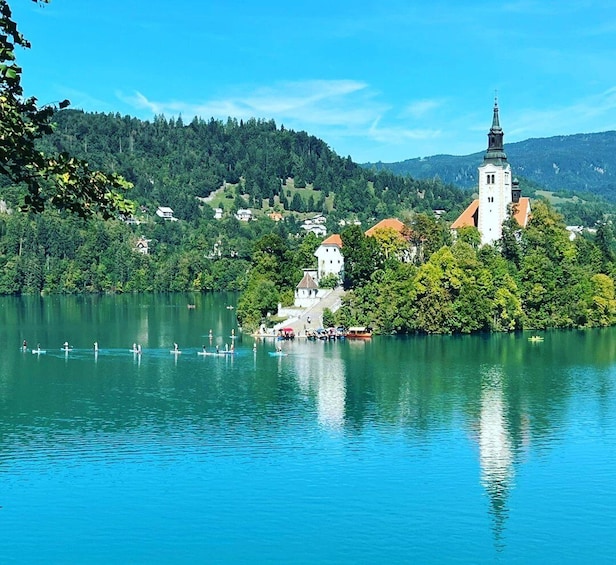 From Ljubljana: Lake Bled and Postojna Cave Day Trip