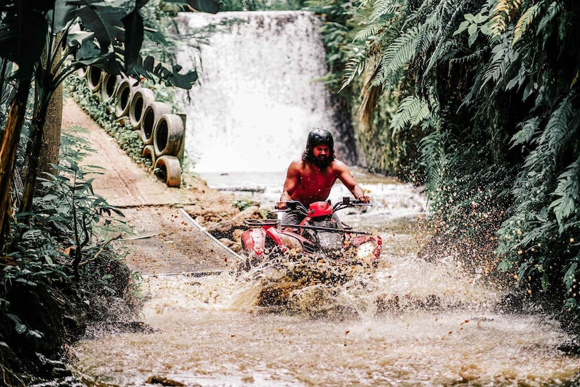 Picture 2 for Activity Bali Gorilla Cave Atv, Water Rafting and Monkey Forest Tour