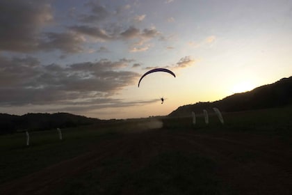 Jaco; Magic sunset paragliding flight-