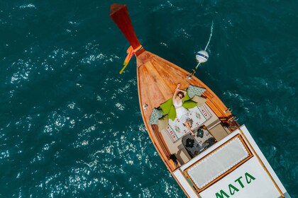 Phuket: Ganztägige private Luxus-Longtailboot-Inselrundfahrt