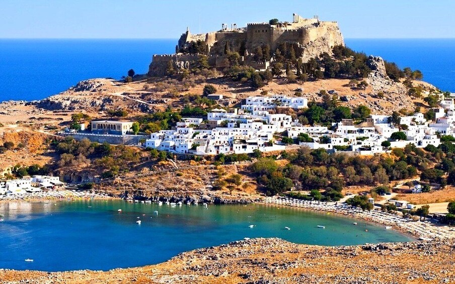 Picture 4 for Activity Rhodes: Boat trip to Lindos with Swimming Stops