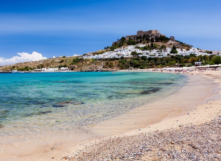 Rhodes: Boat trip to Lindos with Swimming Stops