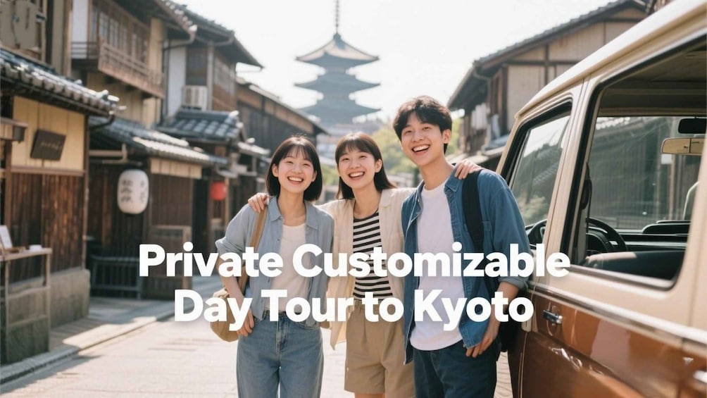 From Osaka: Private Customizable Day Tour to Kyoto