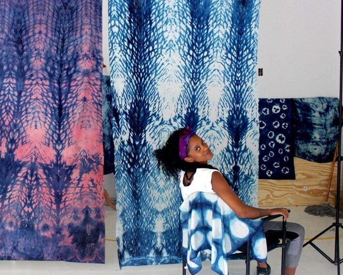 Picture 4 for Activity Shibori Tie Dye a Silk Scarf in Ocho Rios