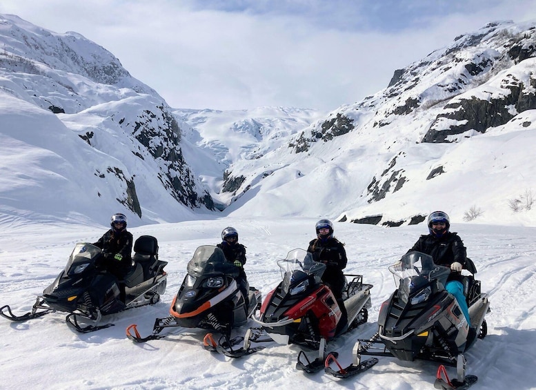 Seward: Kenai Fjords National Park Guided Snowmobiling Tour