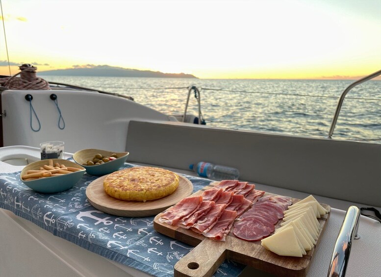 Picture 2 for Activity Los Gigantes: Private Sailing Tour with Swim, Drink, & Tapas