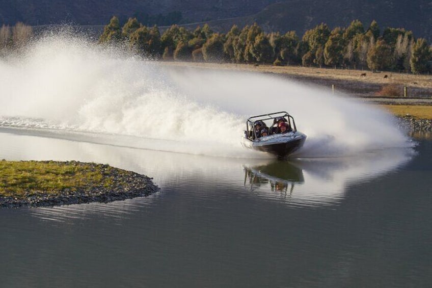 Our Jet Sprint Boats pull 3-4 Gforces around our custom built racetrack