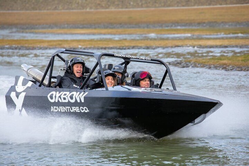 All smiles post Jet Sprint Boat Ride