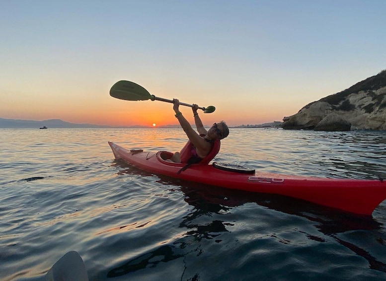 Sunset kayak tour Sella del diavolo