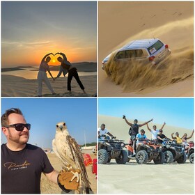 Doha; Desert safari, camel ride, sandboarding, Inland Sea