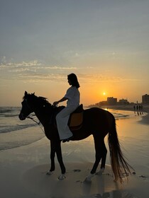 Salalah: Reiten am Strand