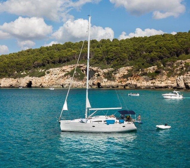 Picture 2 for Activity Menorca: Private Sailboat Tour with Snorkel Gear and Kayak