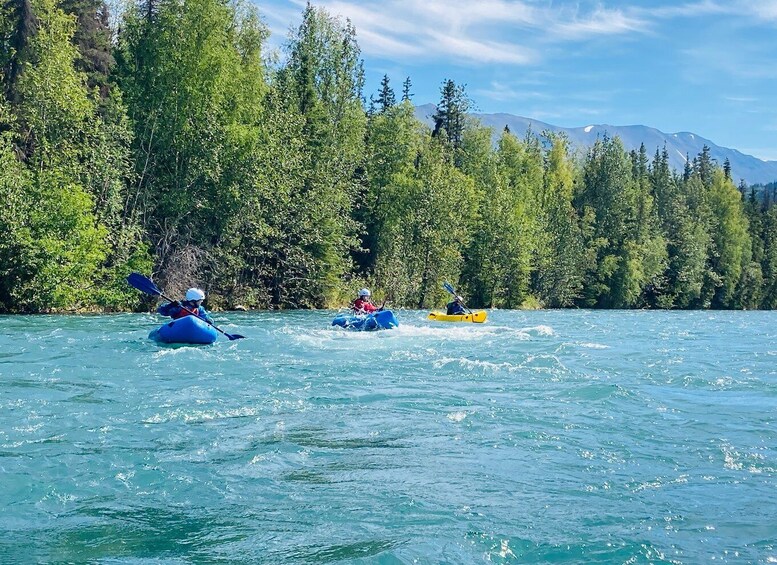 Picture 1 for Activity From Seward: Kenai River Guided Packrafting Trip with Gear