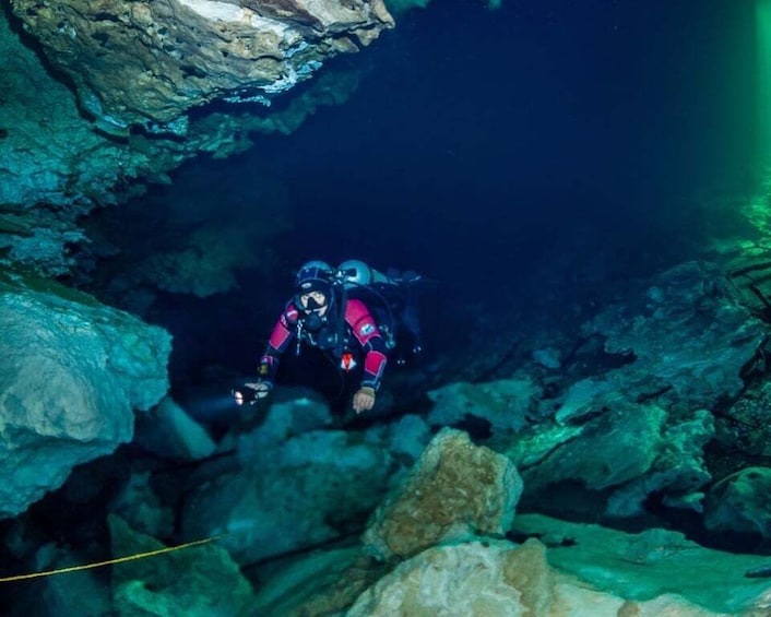 Picture 7 for Activity Tulum : Scuba in 2 cenotes including a deep one Pit Dos Ojos