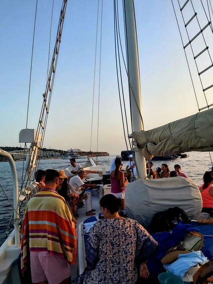 Picture 3 for Activity Athens: Retro Glam Sunset Cruise with Wine, Snacks & Music