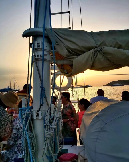 Picture 1 for Activity Athens: Retro Glam Sunset Cruise with Wine, Snacks & Music