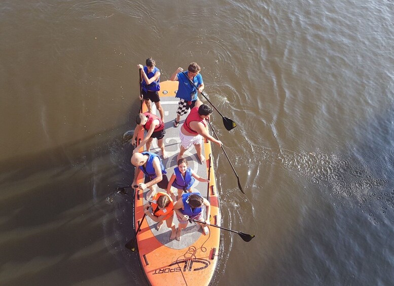 Picture 2 for Activity Extremadura: Paddle Surf Guided Tour on Valdecañas Reservoir