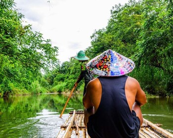 Pa Tong : Excursion d'une journée dans la forêt tropicale avec grotte, raft...