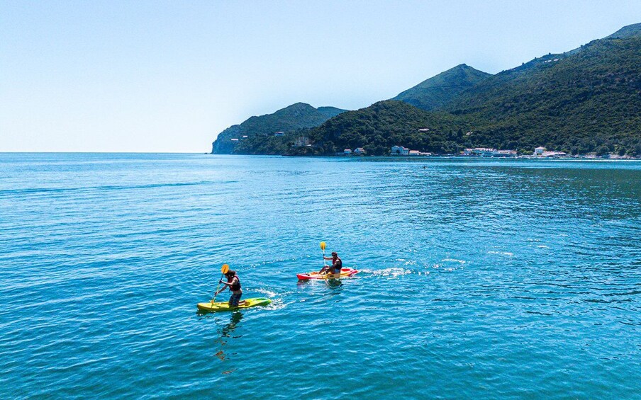 Arrábida: Kayak & Wild Beach Snorkeling with Pickup Option