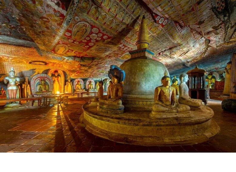 From Bentota: Sigiriya Rock Fortress & Dambulla Cave Temple