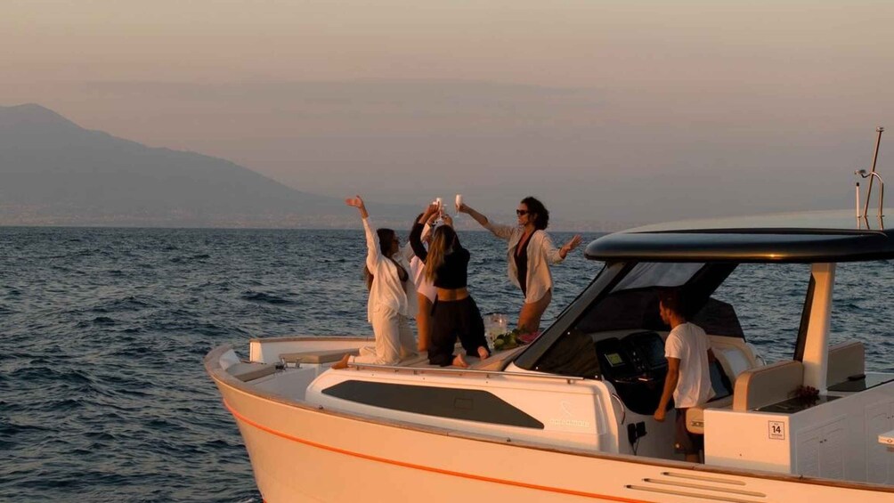 Picture 4 for Activity Sorrento: Private Tour to Capri on a 2024 Gozzo Boat