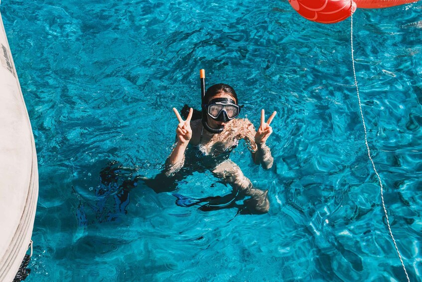 Picture 9 for Activity Chania: Private Day Catamaran Cruise with Swimming and Meal