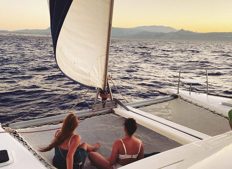 Picture 14 for Activity Chania: Private Day Catamaran Cruise with Swimming and Meal