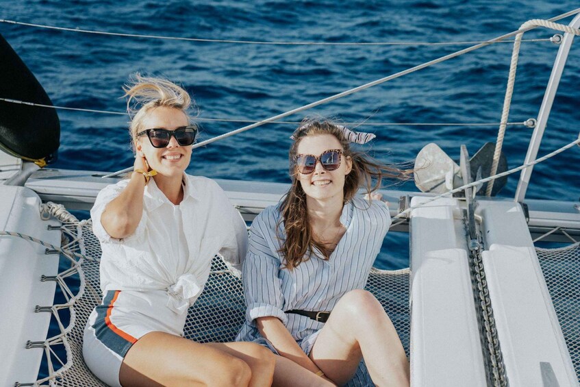 Picture 7 for Activity Chania: Private Day Catamaran Cruise with Swimming and Meal