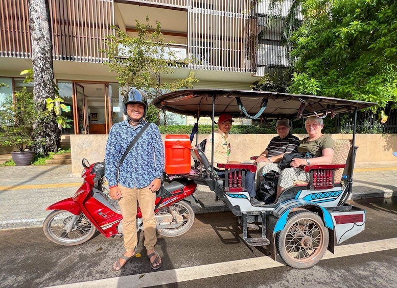 Picture 2 for Activity Phnom Penh: Mekong River Sunset Cruise and Tuk Tuk Ride