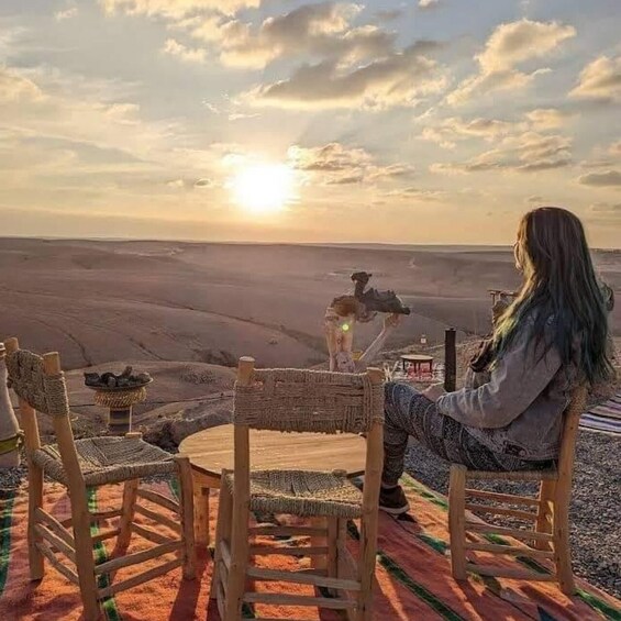 Picture 1 for Activity Marrakech: Agafay Desert Dinner Show with Sunset Camel Ride