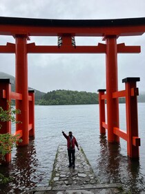 Hakone Day tour to view Mt Fuji after feeling wooden culture