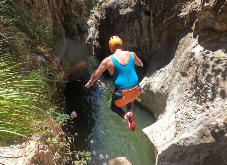 Picture 7 for Activity From Estepona: Guadalmina River Guided Canyoning Adventure